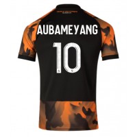 Pánský Fotbalový dres Olympique de Marseille Aubameyang #10 2023-24 Třetí Krátký Rukáv